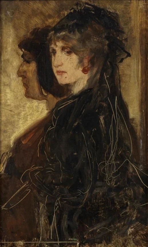 Bruno Piglhein - Due donne di profilo